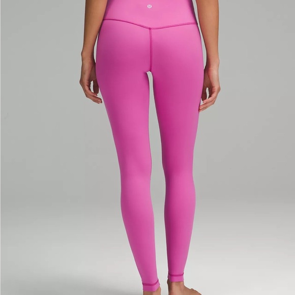 Lululemon 🌟NWT 🌟Align 28” High Rise Leggings, POW Pink color, Sz6 SOLD OUT - Picture 4 of 7
